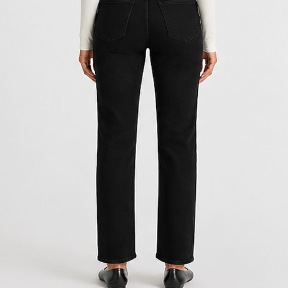 Midnight Classic Black Straight Jeans - Image 3