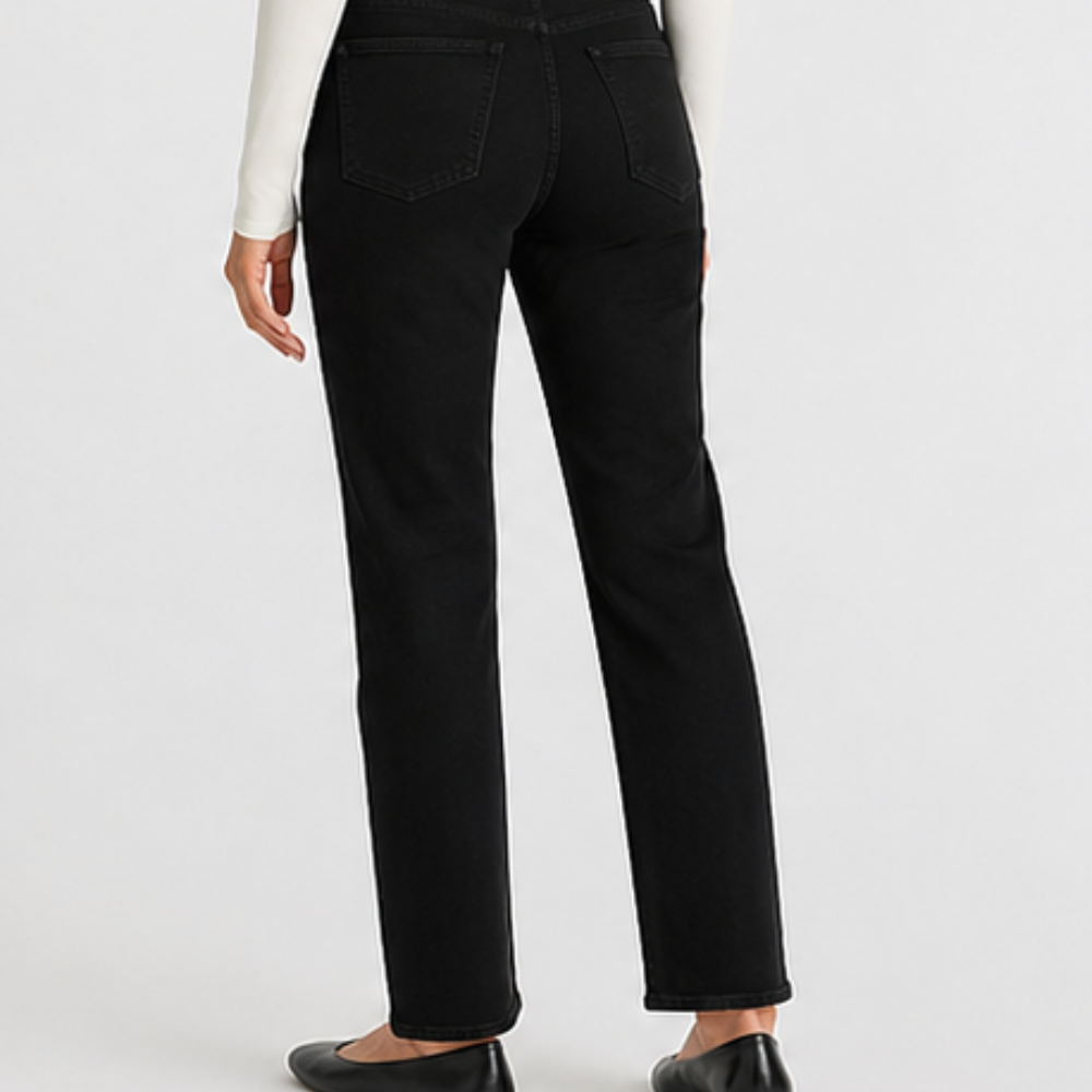 Midnight Classic Black Straight Jeans - Image 4