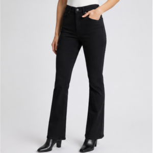 Luxe High-Waist Black Bootcut
